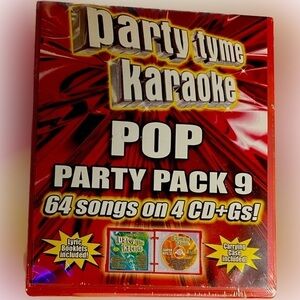 Party Tyme Karaoke - Pop Party Pack 9 [2020, 4 x CD] New